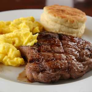 Grilled Ribeye Steak & Eggs
