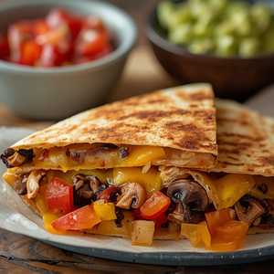 Mushroom Quesadilla