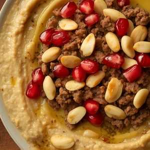Hummus with Hashwi
