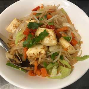 Pad Woon Sen With Vegetable & Tofu