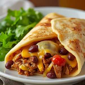 Stuffed Homemade Corn Tortilla