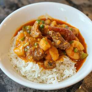 Curry Seafood / Beef Over Rice