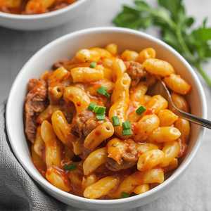 Vegan Philly Cheesesteak Mac & Cheese (Aisha's Plant Based Eatery)