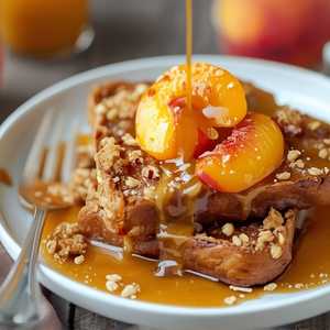 Peach Cobbler French Toast