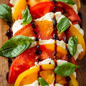 Heirloom Tomato Salad with Soft Goat Cheese