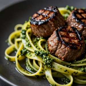 Fettuccine Al Pesto Medallion