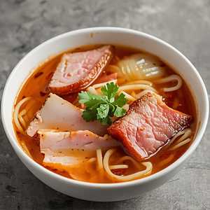 Sopa de Jamón y Fideo