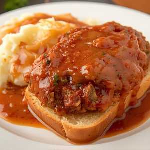 Opened-Faced Meat Loaf