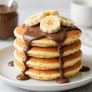Nutella and Banana Pancakes