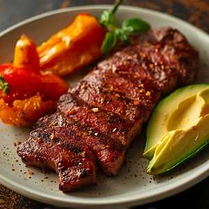 WOOD GRILLED FLAT IRON