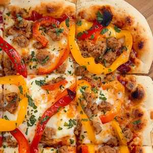 Sausage And Peppers Pizza