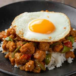 Krapow Kai Down With Vegetable & Tofu
