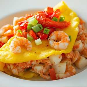 Seafood Omelette