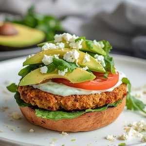 Mediterranean Veggie Burger