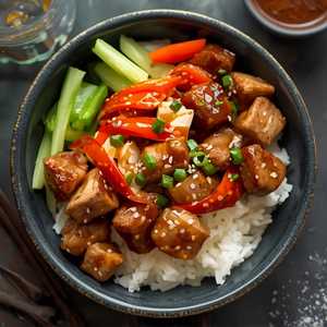 Chicken & Beef Teriyaki Bowl