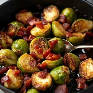 Honey Glazed Bacon Brussels Sprouts