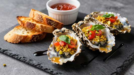 Pistachio Crusted Fried Gulf Oysters