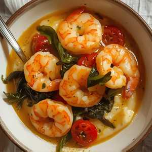 Gin Shrimp and Grits