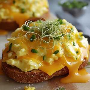 Scrambled Eggs Toast