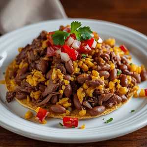 Beans, Rice & Red or Green Chile Beef