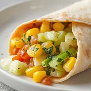Repollo & Corn Burrito