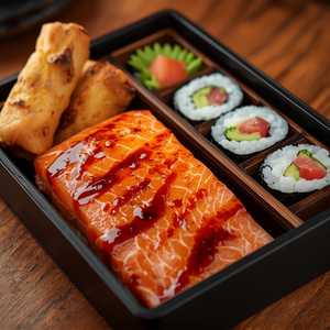 Deluxe Salmon Bento