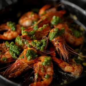 Wood Oven-Roasted Tiger Prawns