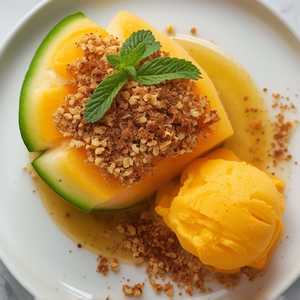 Melon in Vanilla Almíbar