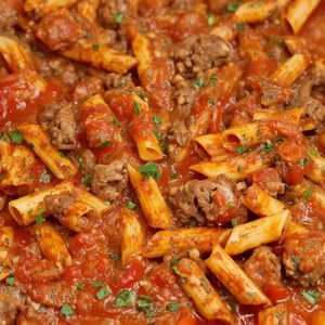 Pasta With Meat Sauce Tray