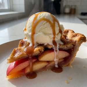 Hot Apple Pie w/ Ice Cream