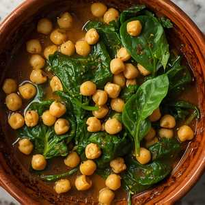 Spinach & Chickpea Cazuela