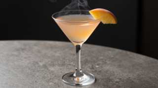 Smoked Peach Martini