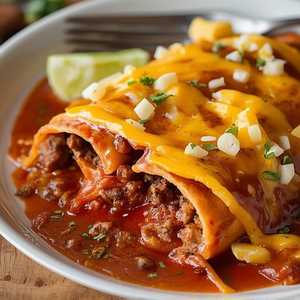 Oaxaca-Cheddar Cheese Enchiladas