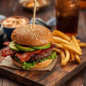 #6 Avocado Bacon Burger Whatameal®
