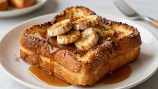 Bananas Foster Stuffed French Toast