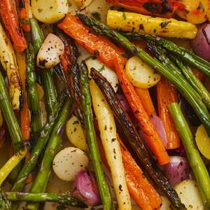 Roasted Spring Vegetables