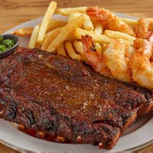 BBQ Pork Ribs & Shrimp