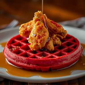Red Velvet Wings & Waffle