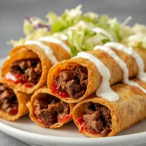 Rolled Taco with Beef or Chicken