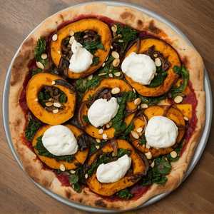 Roasted Butternut Squash Pizza, V