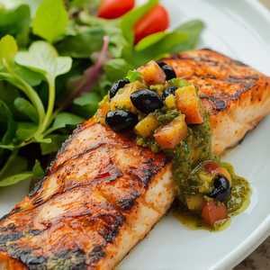 Grilled Blackened Salmon Filet