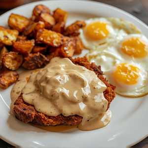 Chicken Fried Steak & Eggs