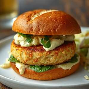 BlackSaltBlue Crab Cake Sandwich