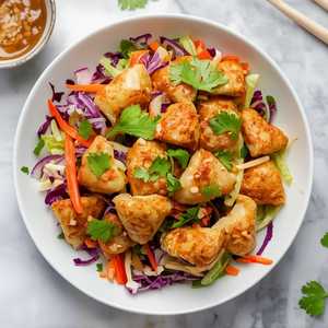 Crispy Chinese Dumpling Salad