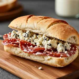 Panino Salame Toscano con Gorgonzola e Grappa