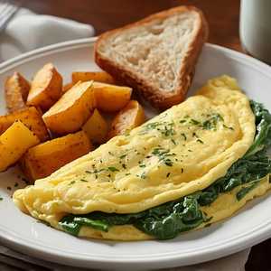 Spinach & Egg White Omelet