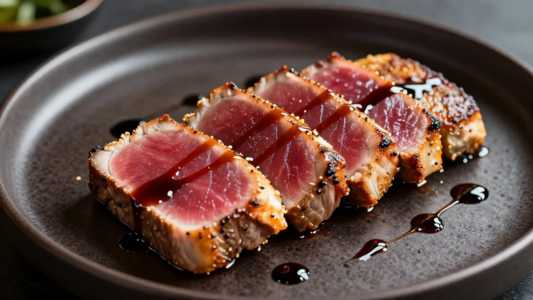 Pan Seared Gulf Yellowfin Tuna, Fl