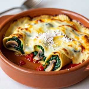 Spinach & Mushroom Rotolo