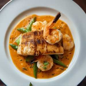 Salmon & Shrimp Panang