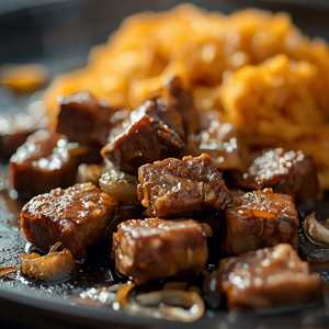 BÒ LÚC LẮC (Cơm Chiên) / Beef Cube Steak with Fried Rice